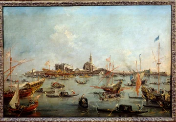 Il Doge sul Bucintoro a San Nicolò a Venezia il giorno dell