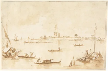 La fortezza di San Andrea dalla laguna