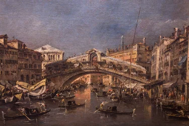 Il ponte di Rialto a Venezia, 1760 (olio su tela)