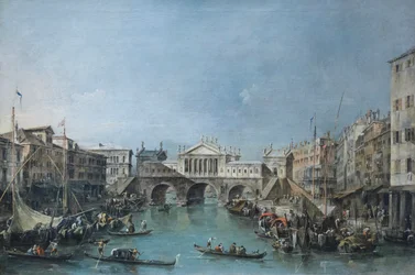 Il ponte di Rialto secondo il progetto di Palladio, c.1770