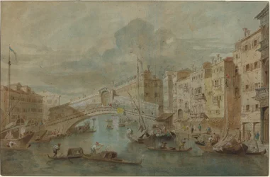 Vista del Ponte di Rialto, Venezia