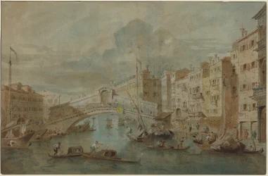 Veduta del ponte di Rialto, Venezia