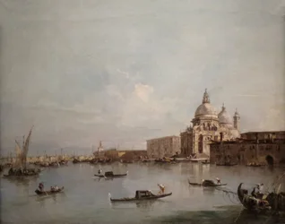 Vista di Santa Maria della Salute con la Dogana di Mare