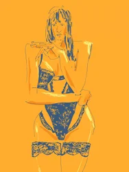 Donna seducente in lingerie