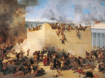 Italia, lombardo, Distruzione del Tempio di Gerusalemme