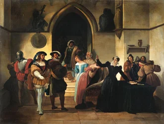 Stuart condannato a morte, 1857 circa (olio su tavola)