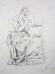 Studio per Ritratto di sua moglie