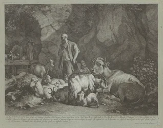 Vecchio Pastore Calvo, Pastorello Seduto e Gregge, dopo il 1766