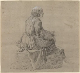 Contadina Seduta
