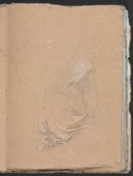 Taccuino di Verona: Studio di drappeggio (pagina 57)