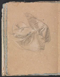 Verona Sketchbook: studio di drappeggio pagina 50, 1760