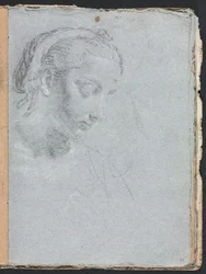 Verona Sketchbook: Testa e spalle di una donna (pagina 61)