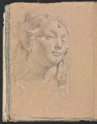 Taccuino di Verona: Testa di una donna pagina 58, 1760