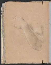 Verona Sketchbook: Braccio sinistro e mano (pagina 46)