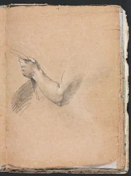 Verona Sketchbook: Braccio sinistro e mano (pagina 75)