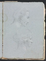 Verona Sketchbook: Due teste (pagina 85)