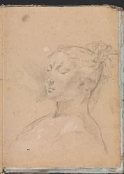Verona Sketchbook: Donna con occhi chiusi (pagina 15)