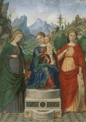 Vergine e Bambino in trono tra i santi Cecilia e Caterina d