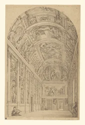 Veduta della Galleria Farnese, Roma