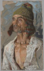 Un pastore (Studio per "Il Voto") (recto); Donna che tiene un bambino (Studio per "Il Voto") (verso)