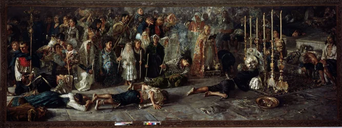Il voto (Festa in omaggio a San Pantaleone 27 luglio a Miglianico in Abruzzo, Italia)