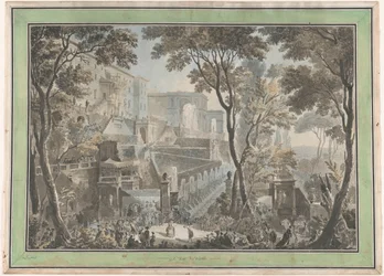 Palazzo della Villa d’Este a Tivoli, visto dalla Fontana dell’Ovato