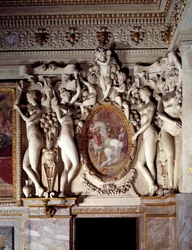 Architettura: dettaglio della stanza di Anna di Pisseleu Duchessa di Etampes