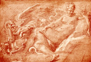 Studio per Cerere sul carro del drago