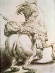 Cavaliere trafitto da una lancia, XVI secolo