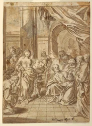 Disegno, Cristo e la donna adultera, 1750-60