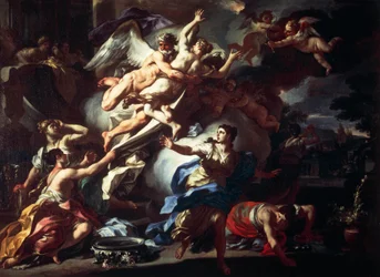 Borea rapisce Oritia, di Francesco Solimena