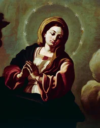 Immacolata Concezione, attribuito a Francesco Solimena (1657-1747), Cattedrale di San Pardo, Larino, Molise, Italia