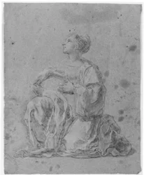 Donna inginocchiata