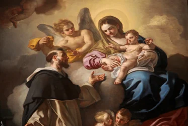 Madonna del Rosario con i Santi Domenico e Caterina