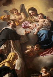 Madonna del Rosario con i Santi Domenico e Caterina