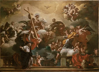 La Santissima Trinità con San Filippo Neri in Gloria, c1727-1730