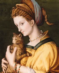 Signora con un gatto, c.1525-30