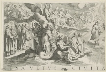 Pianta di Siena (parte in alto a sinistra)