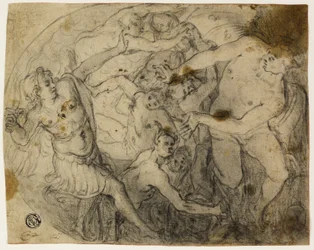 Studio per San Michele che scaccia Lucifero