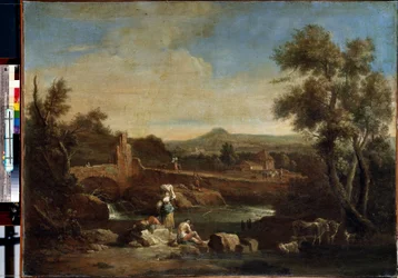 Paesaggio con un fiume