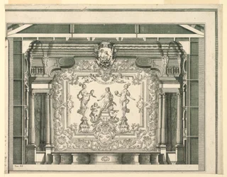 Sezione Trasversale, Proscenio e Sipario, Teatro Filarmonico, Verona