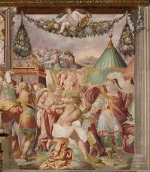 La punizione del maestro traditore di Falerii, c. 1544
