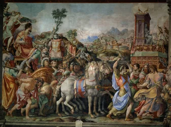 Il trionfo di Marco Furio Camillo (447-365 a.C.), dalla Sala dell