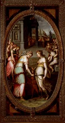 Giunone che prende in prestito la cintura di Venere