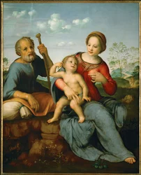 Sacra famiglia (legno di pioppo)