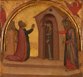 San Giovanni Evangelista fa crollare un tempio pagano