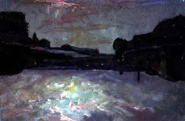 Fiume-Tramonto