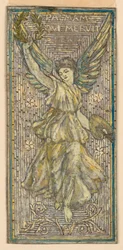 Design per Mosaico o Vetrata in Onore di un Pittore ("Palmam Qui Meruit Ferat")