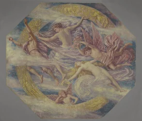 Diana e le sue ancelle tra le costellazioni, c.1894