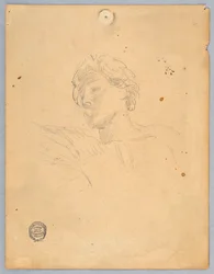 Schizzo per la testa di un angelo